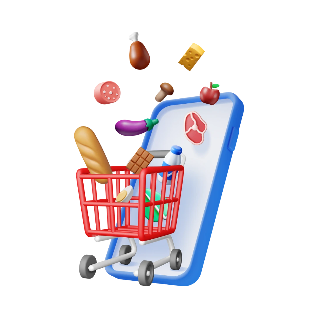 Online grocery shopping Web design